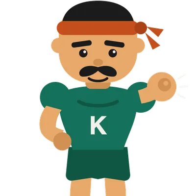 Coach Fierro, la mascota de Karga, señalando al formulario de la lista de espera